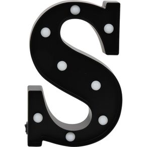 Luminária Led Decorativa Letra S Cazza Preta é ruim? Luminária Led Decorativa Letra S Cazza Preta é boa?