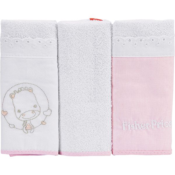 Conjunto Toalha Boquinha com 3 Peças Fisher Price Feminino