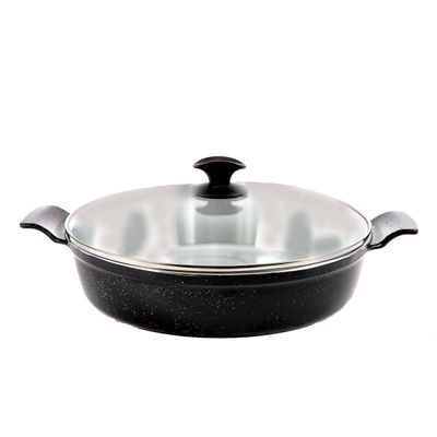 Frigideira Preto Liso Alumínio Fundido Usinado JavaliAA 30cm