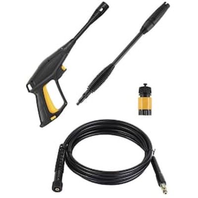 Lavadora de Alta Pressão Wap Ágil 1800 Compacta com Jato de Água Leque e Concentrado, 1300PSI e Sistema Stop Total - 1400W Preta/Amarela