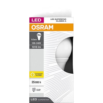 Lâmpada Led 9.5W Superstar CLA75 Osram Amarela Bivolt