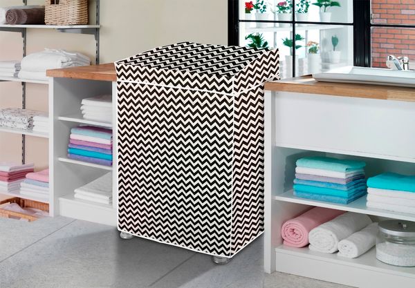 Capa para Máquina de Lavar Forrada Vida Pratika Zig Zag M