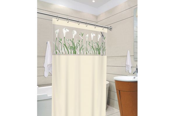 Cortina para Box com Visor 140x200cm Plastval Sortida