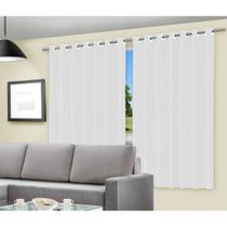 Blackout para Varão Dupla Face 280x250cm Ilhós Vida Pratika Branco