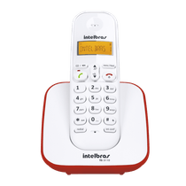 Telefone sem Fio com Identificador Intelbras TS3110 Vermelho
