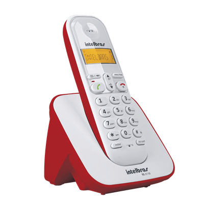 Telefone sem Fio com Identificador Intelbras TS3110 Vermelho