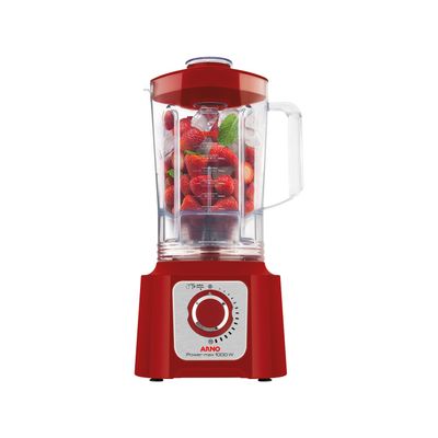 Liquidificador Arno 1000W 3,1L Power Max LN54 com 15 Velocidades Vermelho 127V