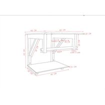 Gabinete de Vidro 40cm AC com Cuba Quadrada e Torneira Ibiza