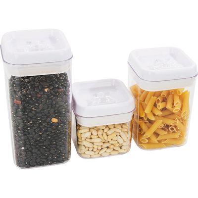 Pote para Mantimentos Hermético Quadrado 500ml Cazza