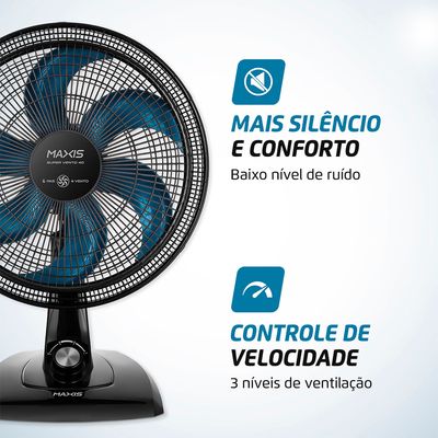 Ventilador de Mesa Maxis 6 pás 40cm V-40-MX-B 220V