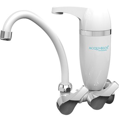 Torneira Móvel com Filtro Parede Acqua Premium Acquabios Branca