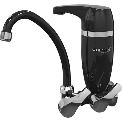 Torneira Móvel com Filtro Parede Acqua Premium Acquabios Preta