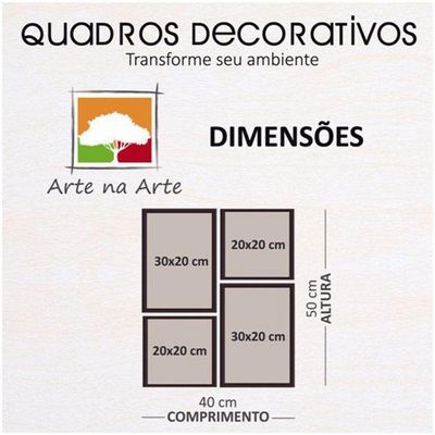 Conjunto Quadros Decorativos 4 Peças Menino Estrelinha Titulo Moldura Azul Clara