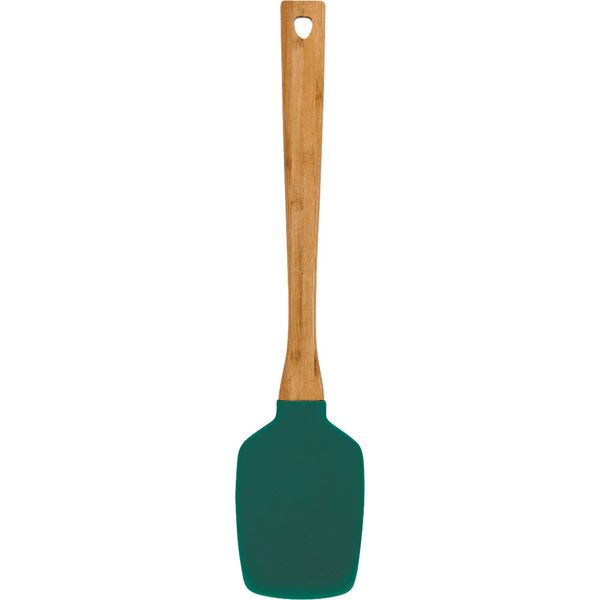 Espátula Silicone com Cabo de Bambu Anji Verde
