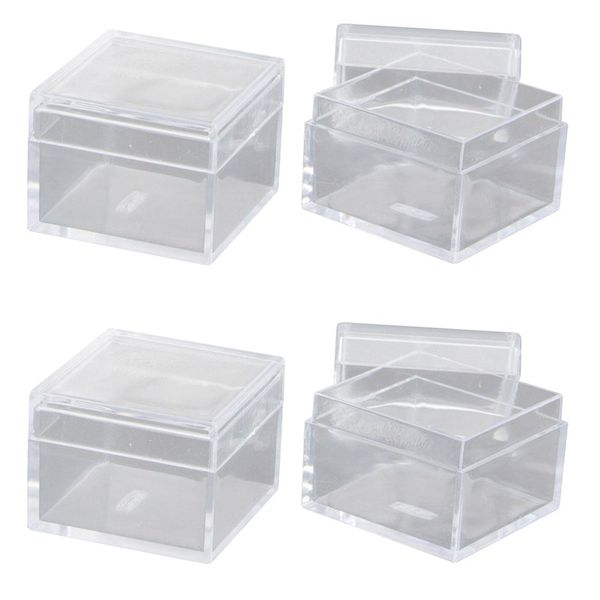 Organizador de Bijuterias com 4 Peças Metaltru Pequena Transparente