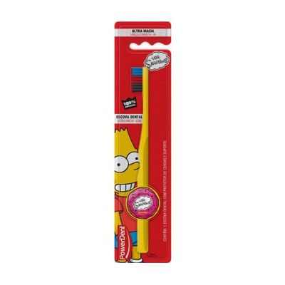 Escova Dental Ultra Macia Powerdent Simpsons Power Pro 2.0 Sortida