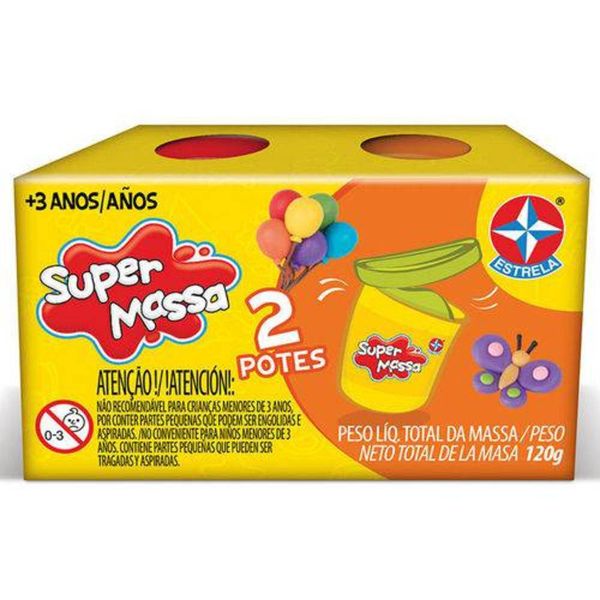 Super Massa com 2 Potes Estrela