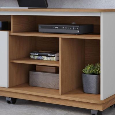 Rack Bancada Ambiente Jurerê 1.8 Freijó Off White Matte - Colibri