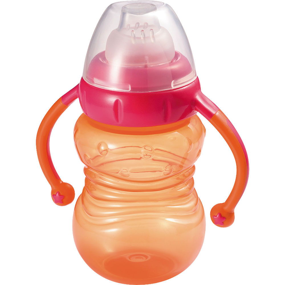 Copo Treinamento com Bico em Silicone e Alça Learn BB020 Multikids Menina