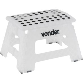 Banqueta plástica dobrável 355x285x220mm 150kg - Vonder