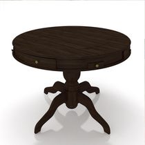 Mesa de Jogos Carteado 4 Lugares Bellagio com Gavetas e Tampo Reversível Base Estrela com Tecido Capuccino/Verde G42 - Gran Belo
