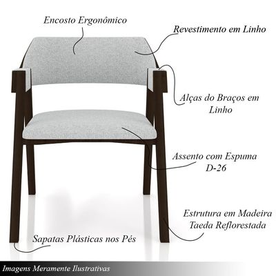 Conjunto Mesa de Jogos Carteado Bellagio Tampo Reversível Verde e 6 Cadeiras Madeira Poker Base Estrela Linho Cinza/Capuccino G42 - Gran Belo