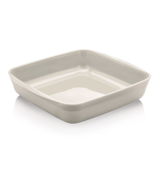 Travessa Quadrada 22.5cm Alta 1.5L Luna Ou Branca