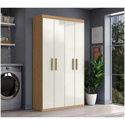 Armário Aramóveis Multiuso Com 4 Portas Atacama OffWhite