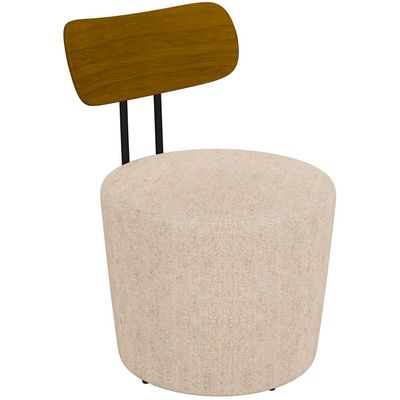 Kit 02 Poltronas Para Sala De Estar Decorativa Base Fixa Luara M03 Linho Cru - Lyam Decor