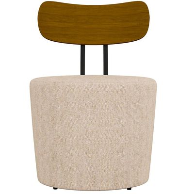 Kit 02 Poltronas Para Sala De Estar Decorativa Base Fixa Luara M03 Linho Cru - Lyam Decor