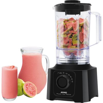 Liquidificador 700W 3.1L Arno Power Max LN50 com 5 Velocidades Preto 127V