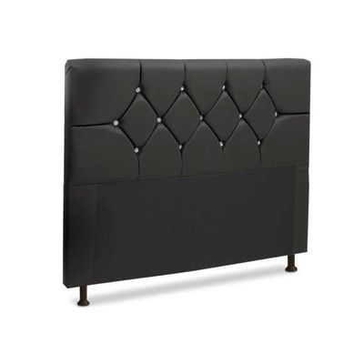 Cabeceira Box Casal King 195Cm França Corino Preto