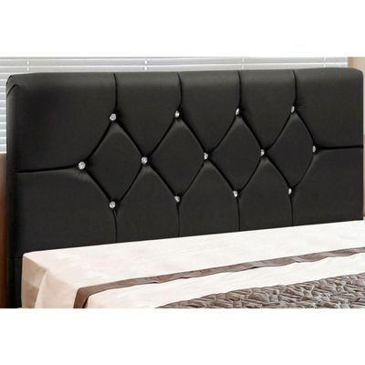 Cabeceira Para Cama Box Casal 140Cm França Corino Preto
