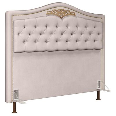 Cabeceira Casal Queen 160Cm Imperial J02 Suede Bege