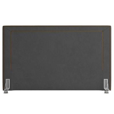 Cabeceira Cama Box Casal 140Cm Mali P02 Veludo Chumbo