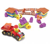 Caixa De Peças Para Montar Fazendinha 53 PÇS. Mk181 - Dismat