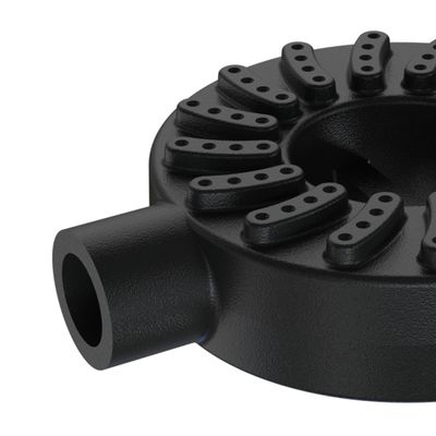 Queimador Alta Pressão Chuveiro Fogão Industrial Ferro 11cm