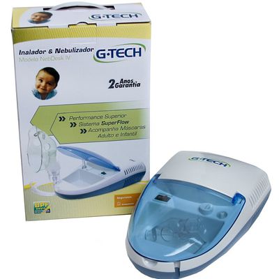 Nebulizador a Ar Comprimido G-Tech Nebdesk IV Bivolt
