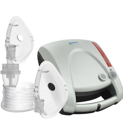 Nebulizador a Ar Comprimido G-Tech Nebcom V Bivolt Prata