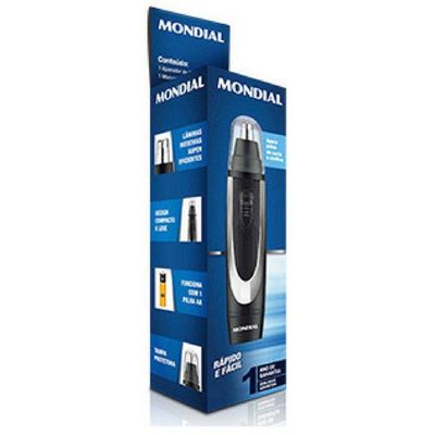 Aparador Trimmer 2 em 1 para Nariz e Orelha Mondial Classic TR-01