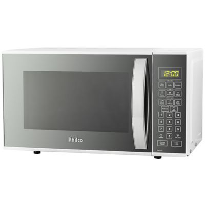 Forno Micro-ondas 21L Philco PMO21E com Função Tira Odor e 10 Níveis de Potência Branco 127V