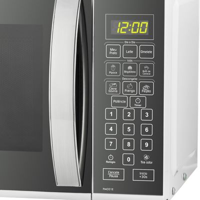 Forno Micro-ondas 21L Philco PMO21E com Função Tira Odor e 10 Níveis de Potência Branco 127V
