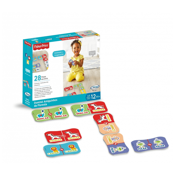 Jogo Dominó Amiguinhos da Floresta Fisher Price 1993.2 Xalingo