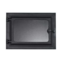 Porta Forno Ferro Fundido Com Vidro 31,5x46cm - Modelo G