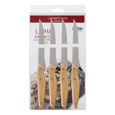 Conjunto Facas Barbacoa Utilitária 5" 4 Peças
