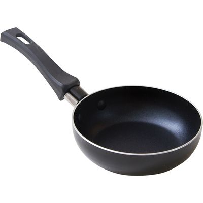 Conjunto Mini Frigideira 12cm Antiaderente com Espátula Cazza Preto