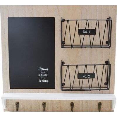 Porta Chaves com Quadro Negro. Suportes e Prateleiras Cazza