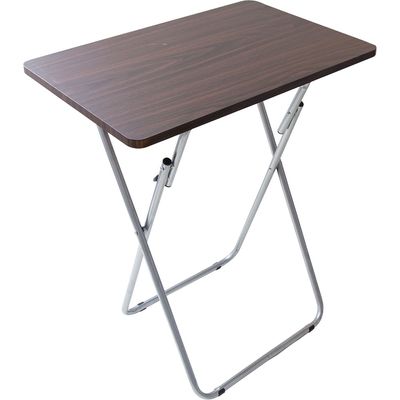 Mesa Dobrável Retangular Cazza Madeira Escura