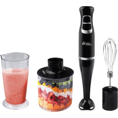 Multi Mixer com Mini Processador Lenoxx 3 em 1 Turbo 600 PMX 403 Preto 127V