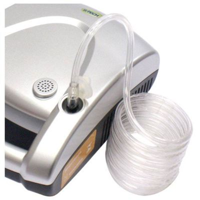Nebulizador a Ar Comprimido G-Tech Nebcom V Bivolt Prata